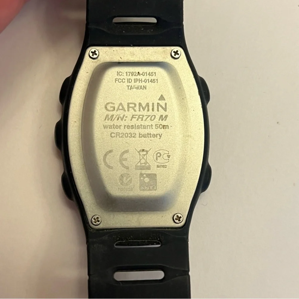 Garmin Digital Watch FR70m Sports Unisex Quartz Day Date Month Alarm Chronograph